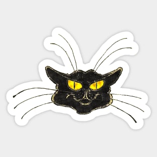 Long Whiskers Cat Sticker